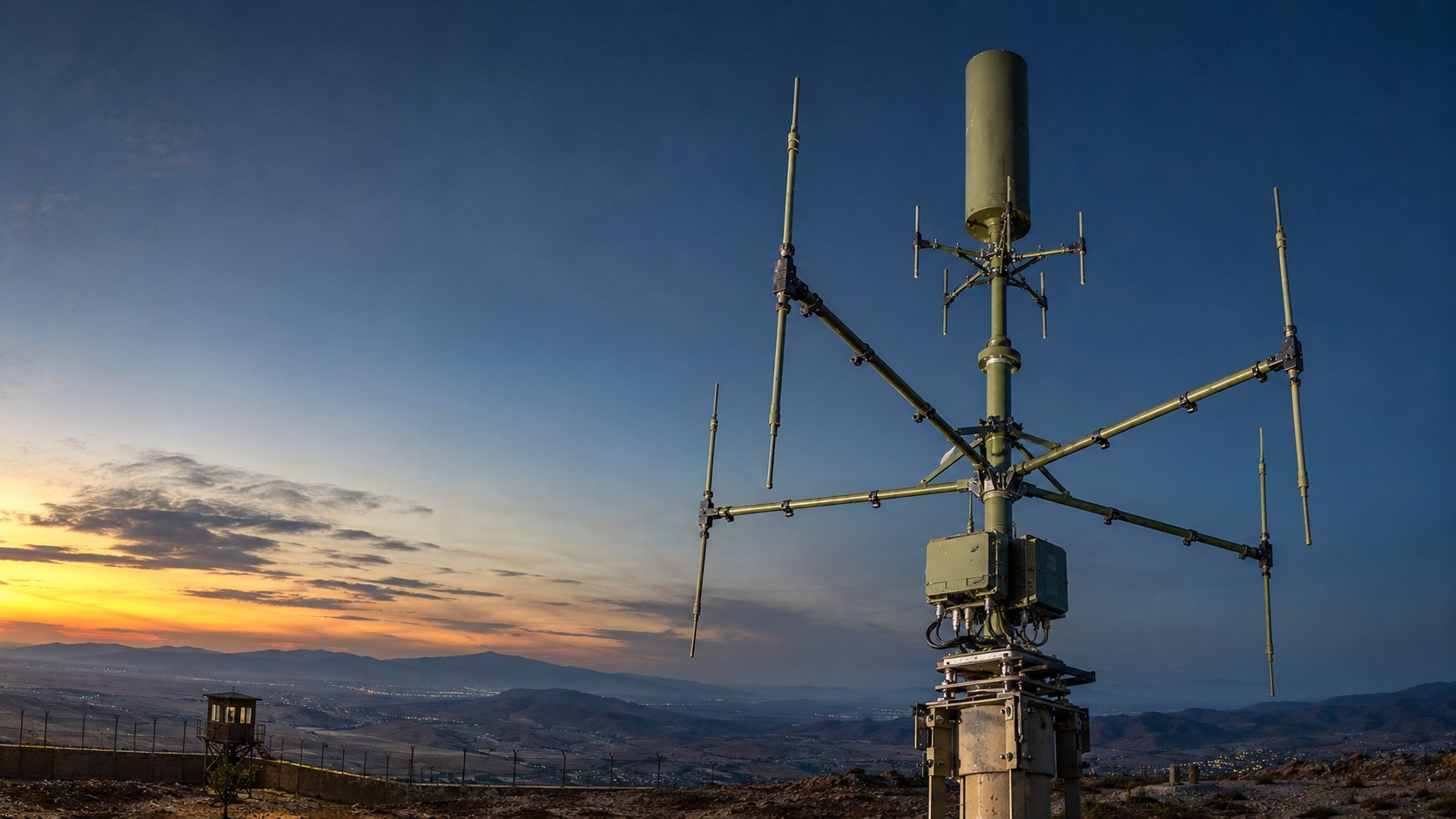 RF sensing and direction-finding antenna array